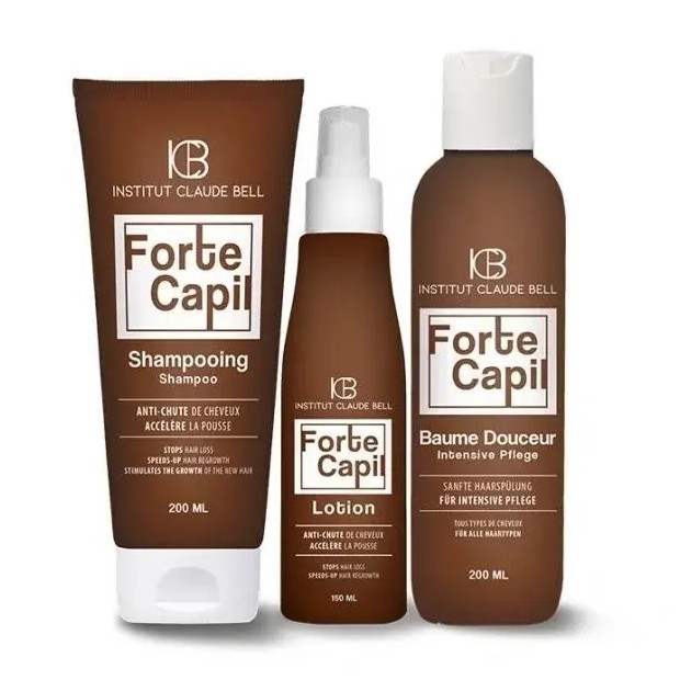 FORTE CAPIL - Behandlung von Haarausfall - Shampoo, Spülung und Lotion