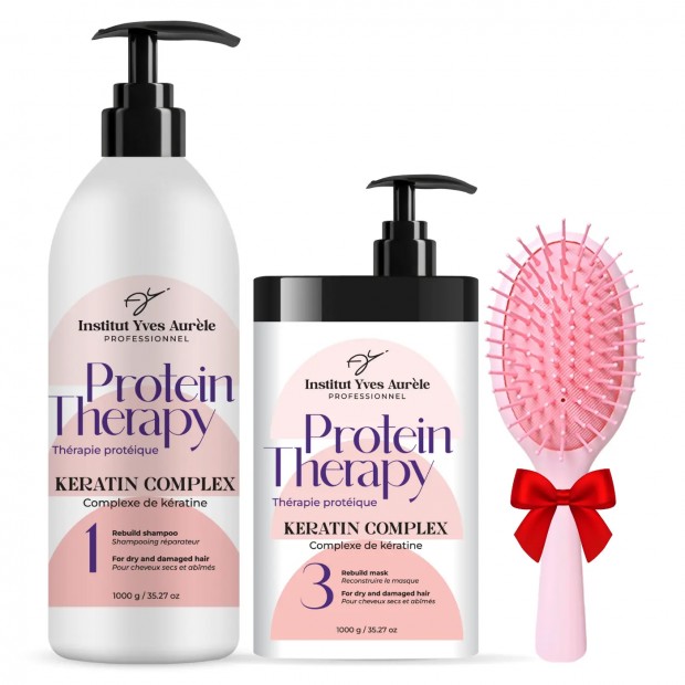 Doppelstarke Proteintherapie für das Haar: Shampoo (1000g) und Maske (1000g)