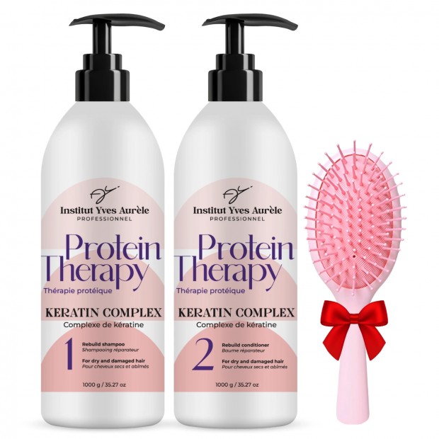 Proteintherapie für das Haar: Shampoo (1000g) und Spülung (1000g)