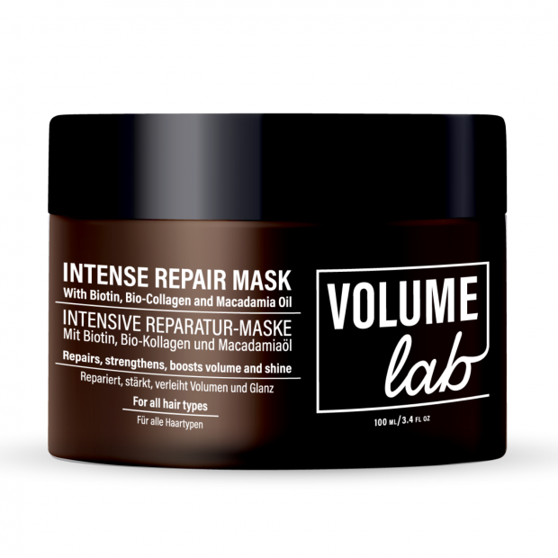 Le masque capillaire Volume Lab répare les cheveux abîmés