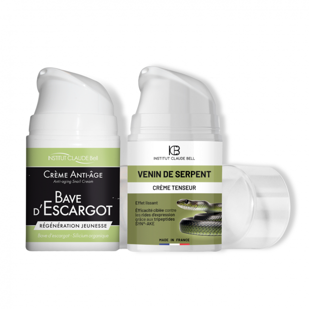 Anti-Falten Tagesund Nachtcreme mit Schnecken- und Schlangensekret